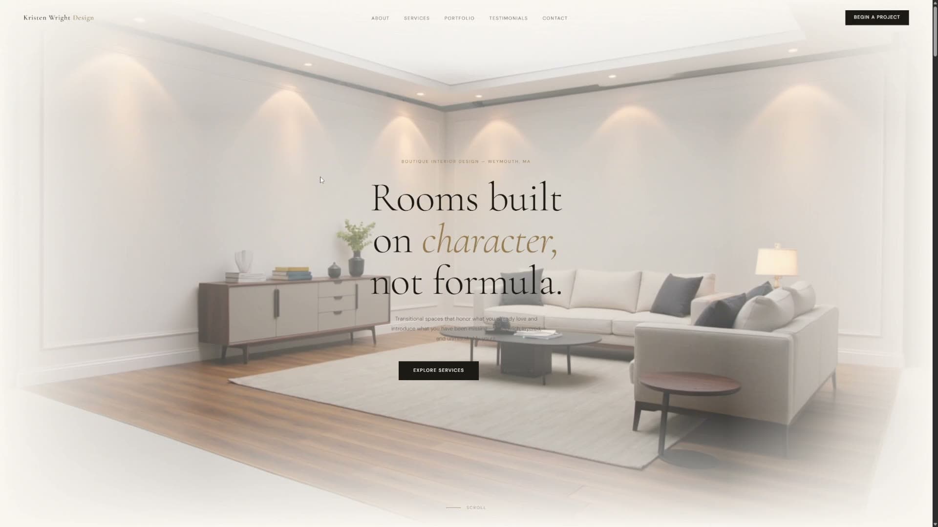 Kristen Wright Design website
